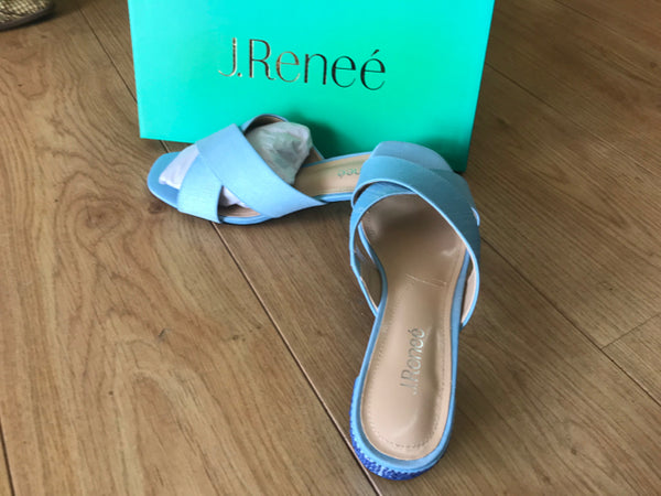 Womans 9.5  sandals by J. Renee, Cindee, Ladies light blue