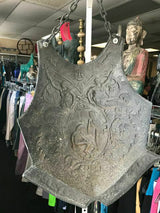 Vintage Extremely Rare 69 Original Design Ornate Cast Aluminum Breastplate