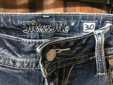 Womans Size 30 JEANS Miss Me Distressed Sheik