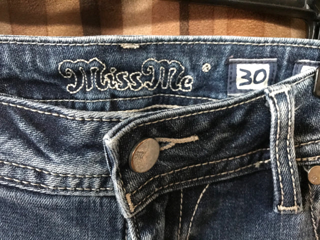 Womans Size 30 JEANS Miss Me Distressed Sheik