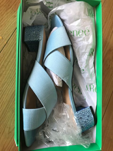 Womans 9.5  sandals by J. Renee, Cindee, Ladies light blue