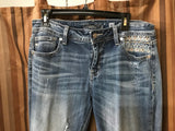Womans Size 30 JEANS Miss Me Distressed Sheik