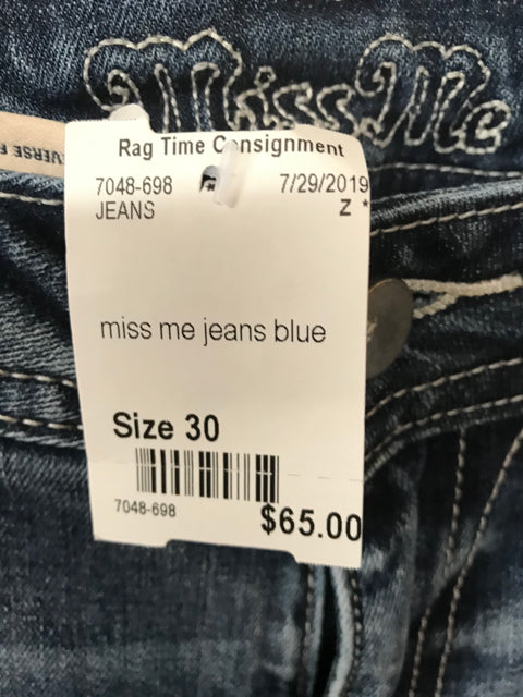Womans Size 30 JEANS Miss Me Distressed Sheik