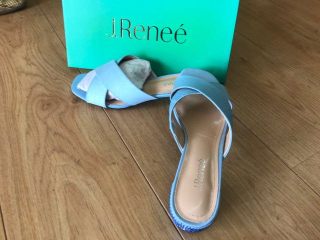 Womans 9.5  sandals by J. Renee, Cindee, Ladies light blue