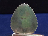 Vintage snowflake obsidian ladies ring.  Stamped 925  Silver sz 8.5 - Ragtime Consignment Boutique